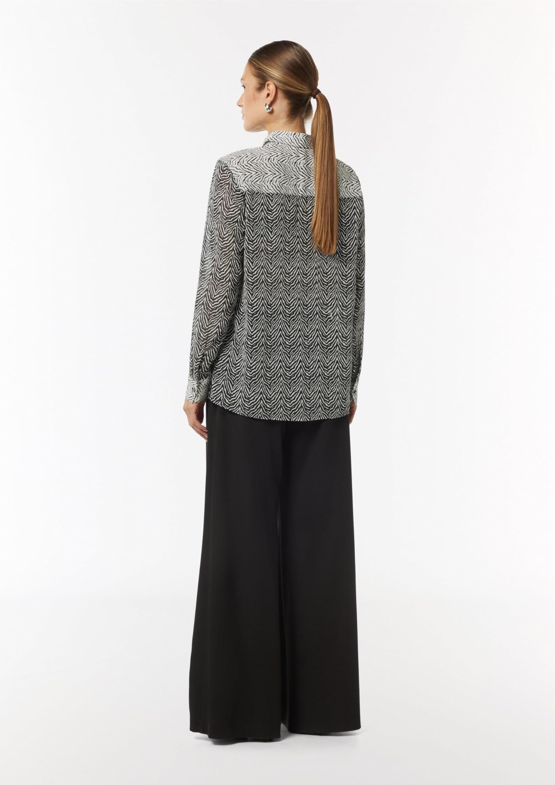 comma-chiffon-bluse-hemdkragen-damen-mit-allover-print image 7