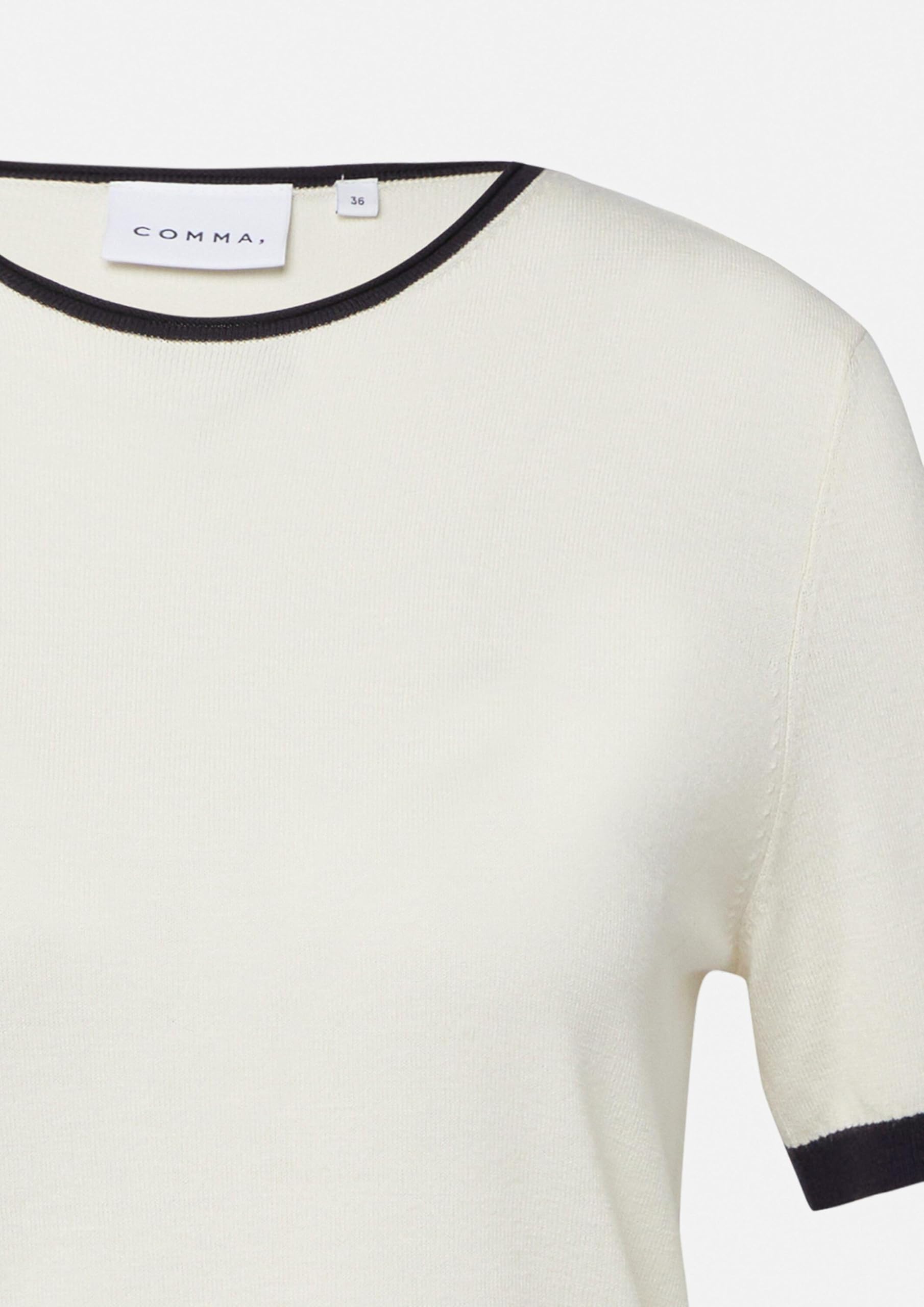 comma-feinstrick-shirt-kontrast-shirt-gr-42-wei image 5