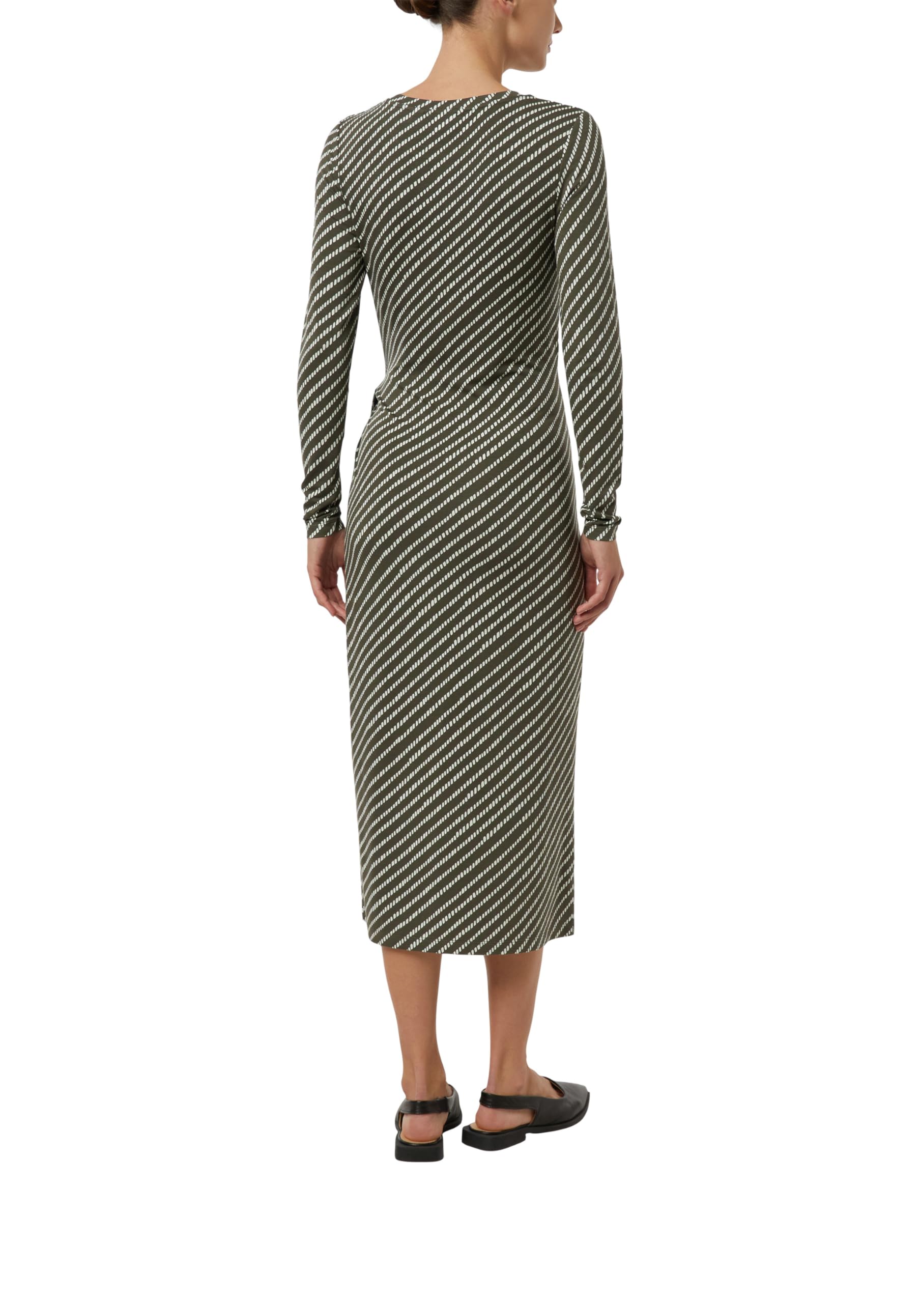 comma-jerseykleid-slim-fit-midikleid-damen-34-allover image 2