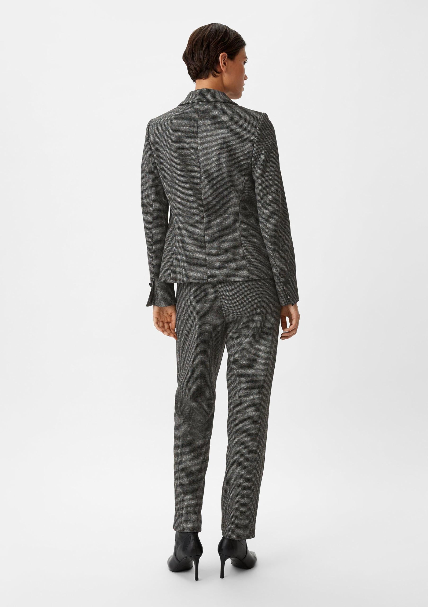 comma-blazer-pepita-muster-jacquard-schwarz-gr-40 image 6