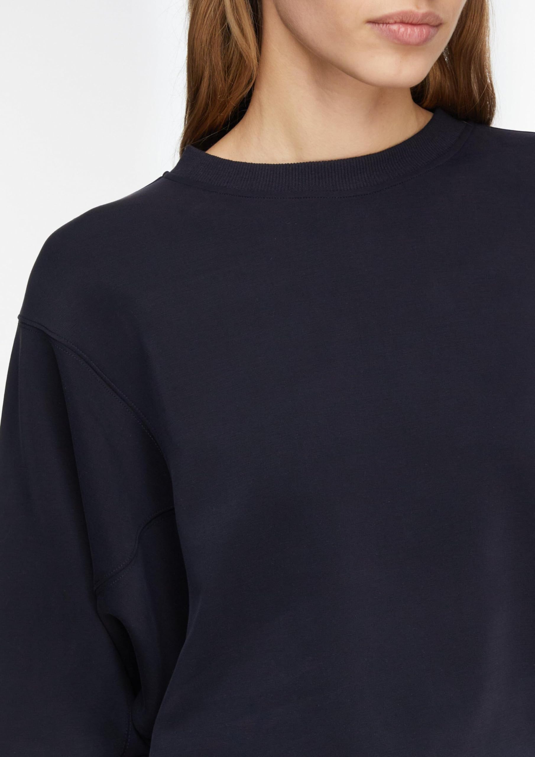 comma-sweatshirt-damen-langarm-baumwolle-uni image 5