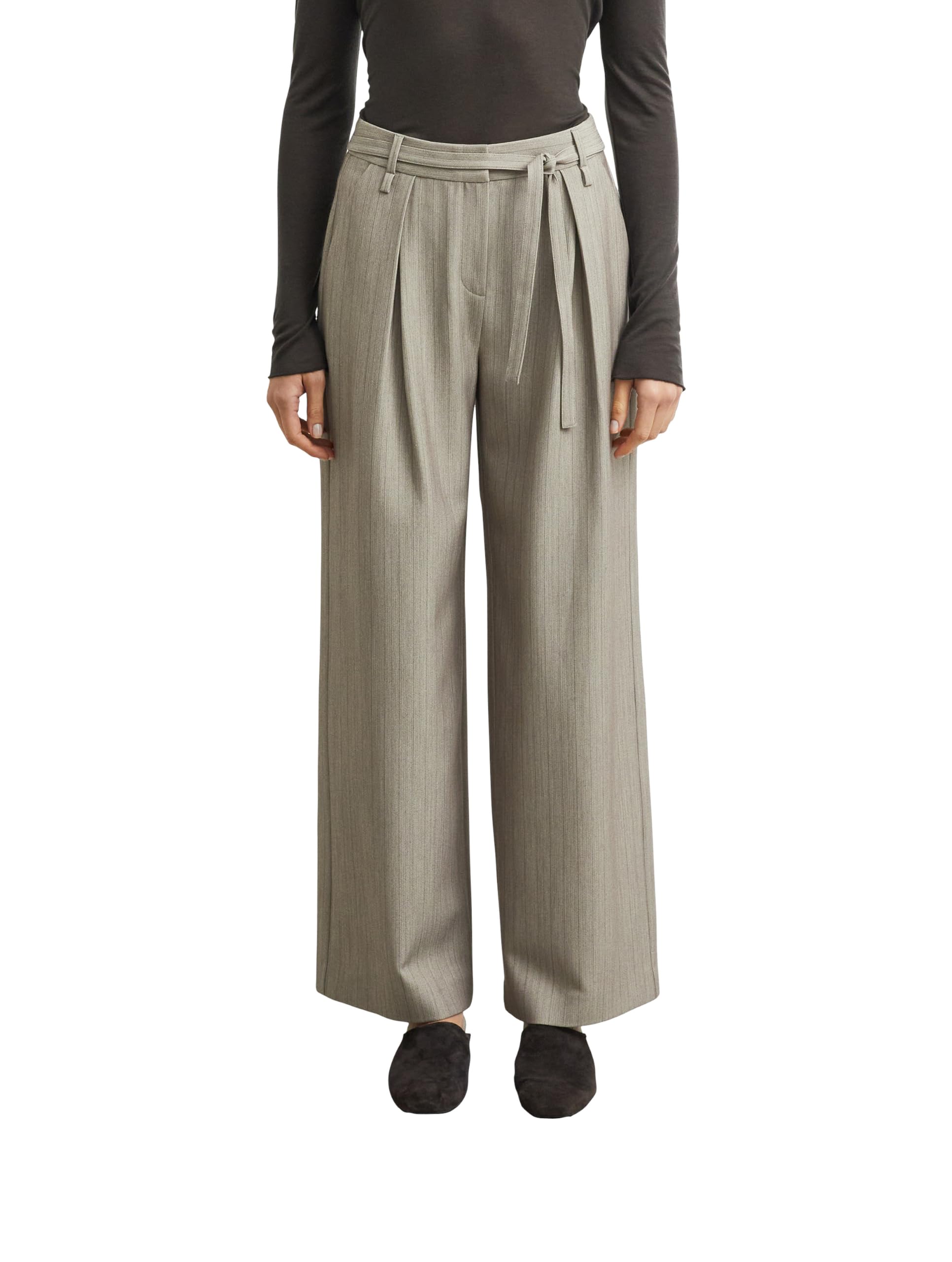 comma-hose-wide-leg-nadelstreifen-damen-braun-g-rtel image 7