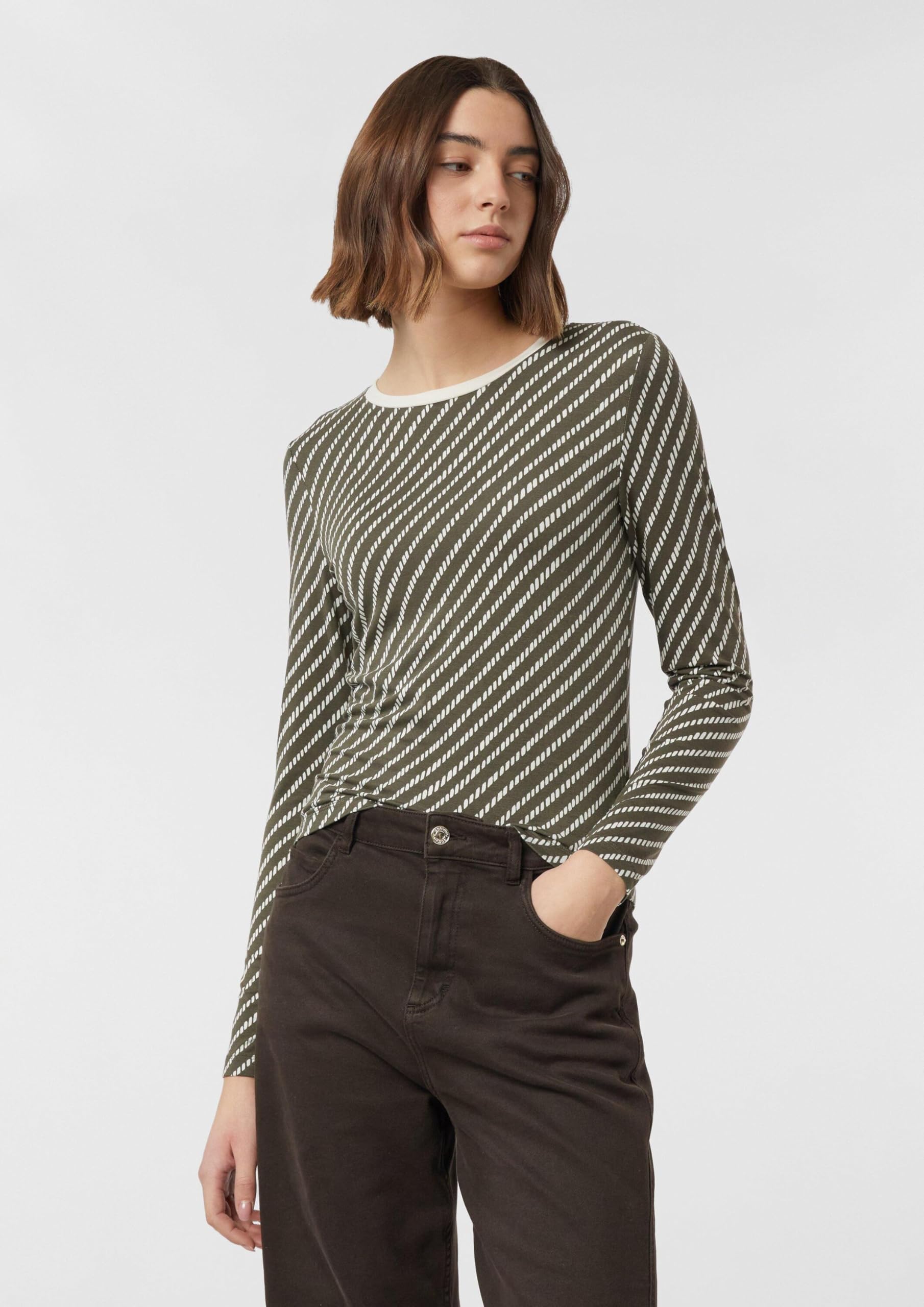 comma-langarmshirt-slim-fit-allover-muster-gr-e-34 image 6
