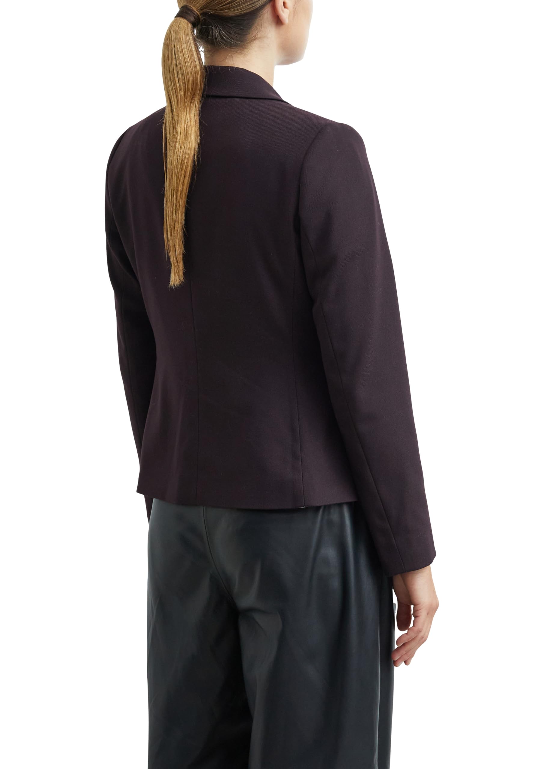 comma-blazer-damen-48-aubergine-antailliert-reverskragen image 2
