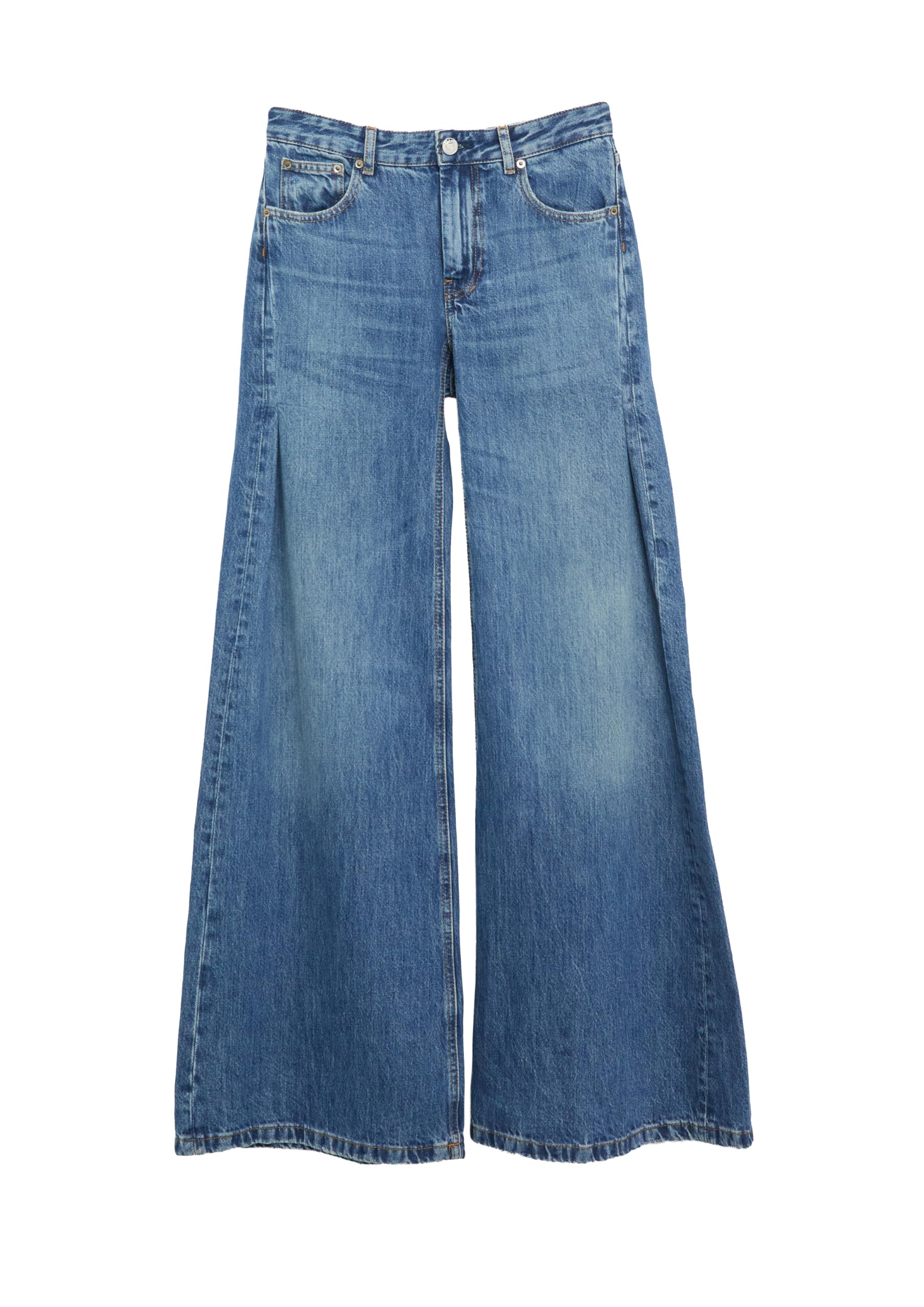 comma-jeans-damen-wide-leg-high-rise-faltendetail-blau image 4