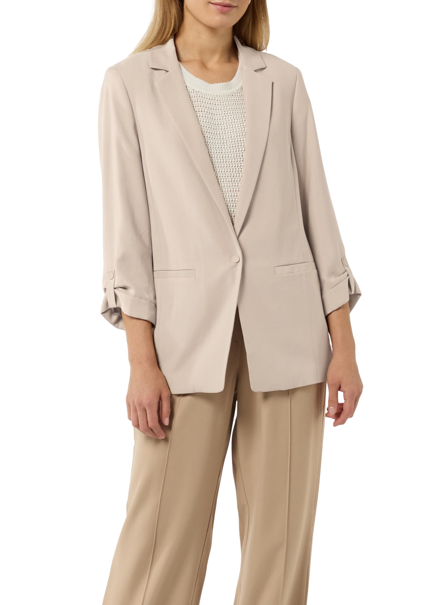 comma-blazer-viskosetwill-gr-e-36-sandstein image 1