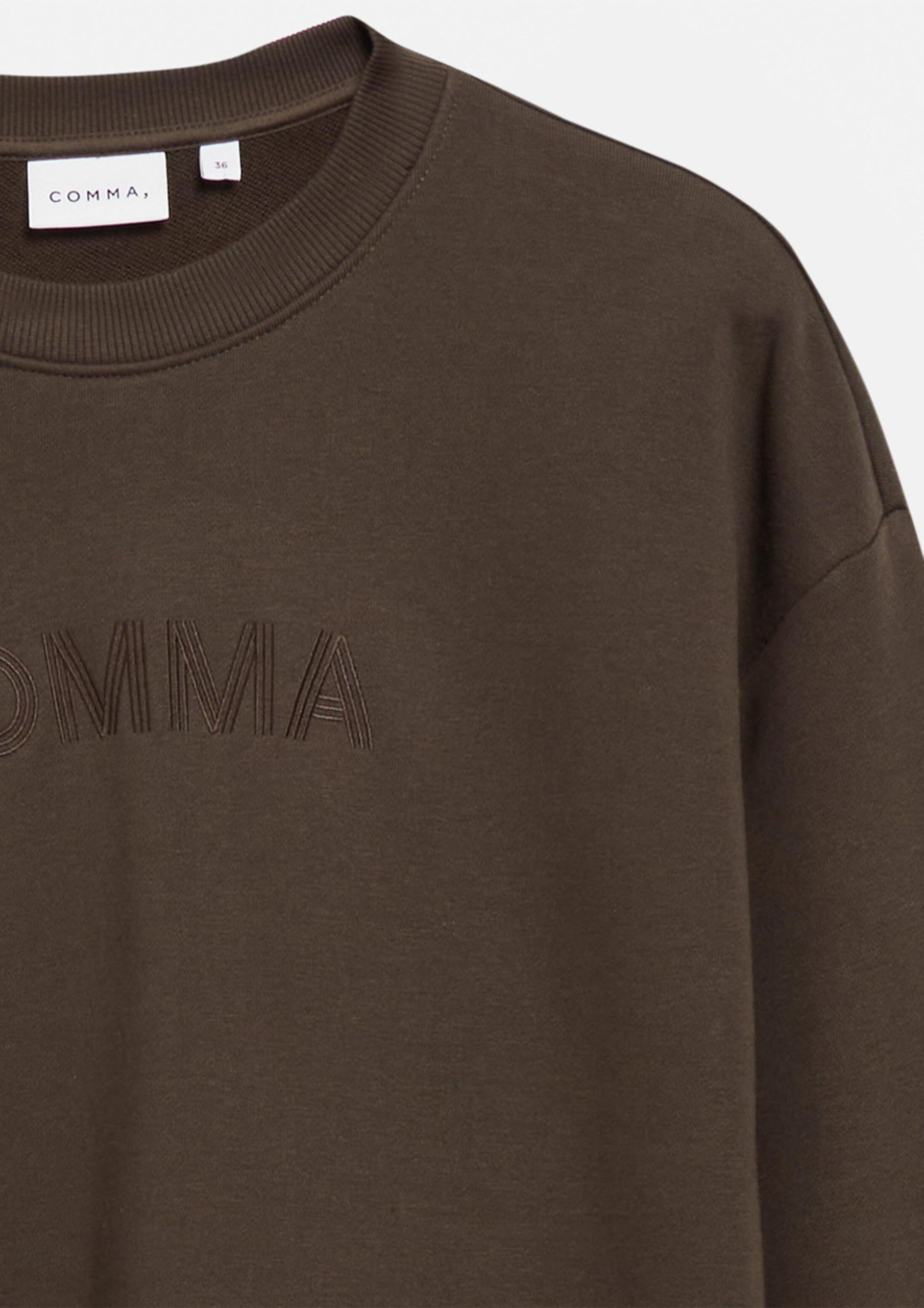 comma-sweatshirt-rundhals-relaxed-fit-gr-40-mit-stickerei image 5
