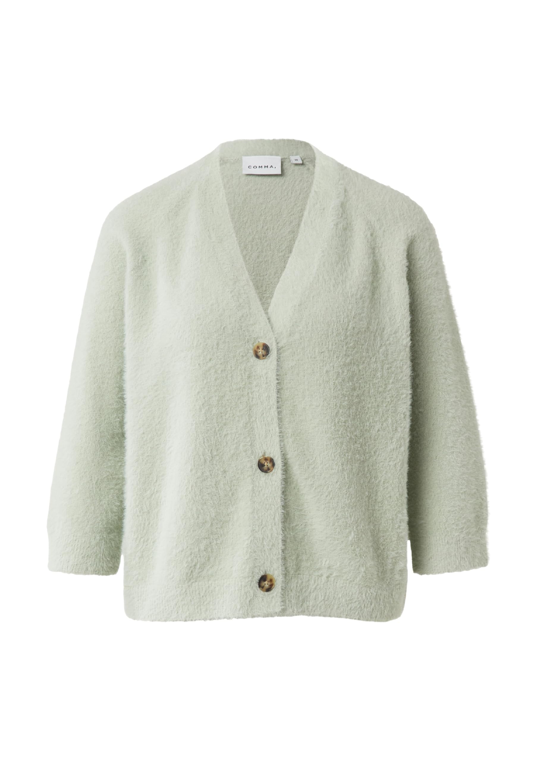 comma-strickjacke-feinstrick-3-4-rmel-cardigan-creme image 4