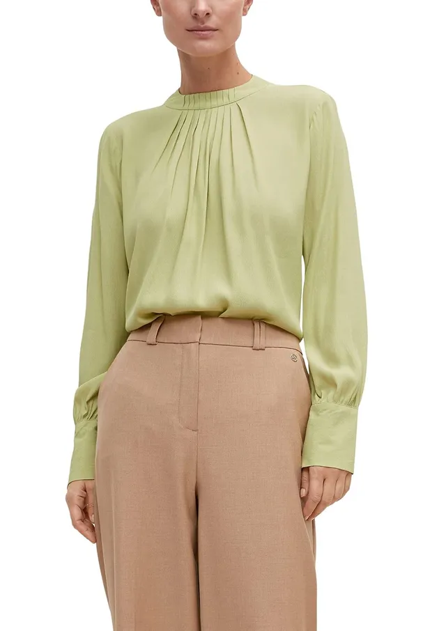 comma-blouses-bluse-langarm-mit-raffung image 1