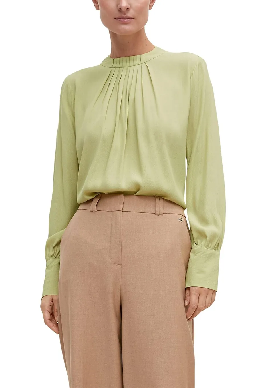 comma-blouses-bluse-langarm-mit-raffung image 1