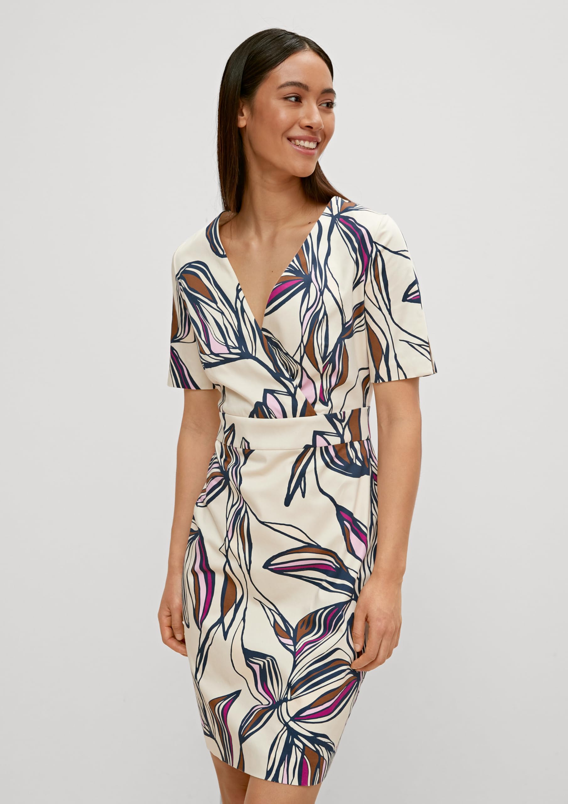 comma-dresses-etuikleid-floral-creme-gr-38 image 7