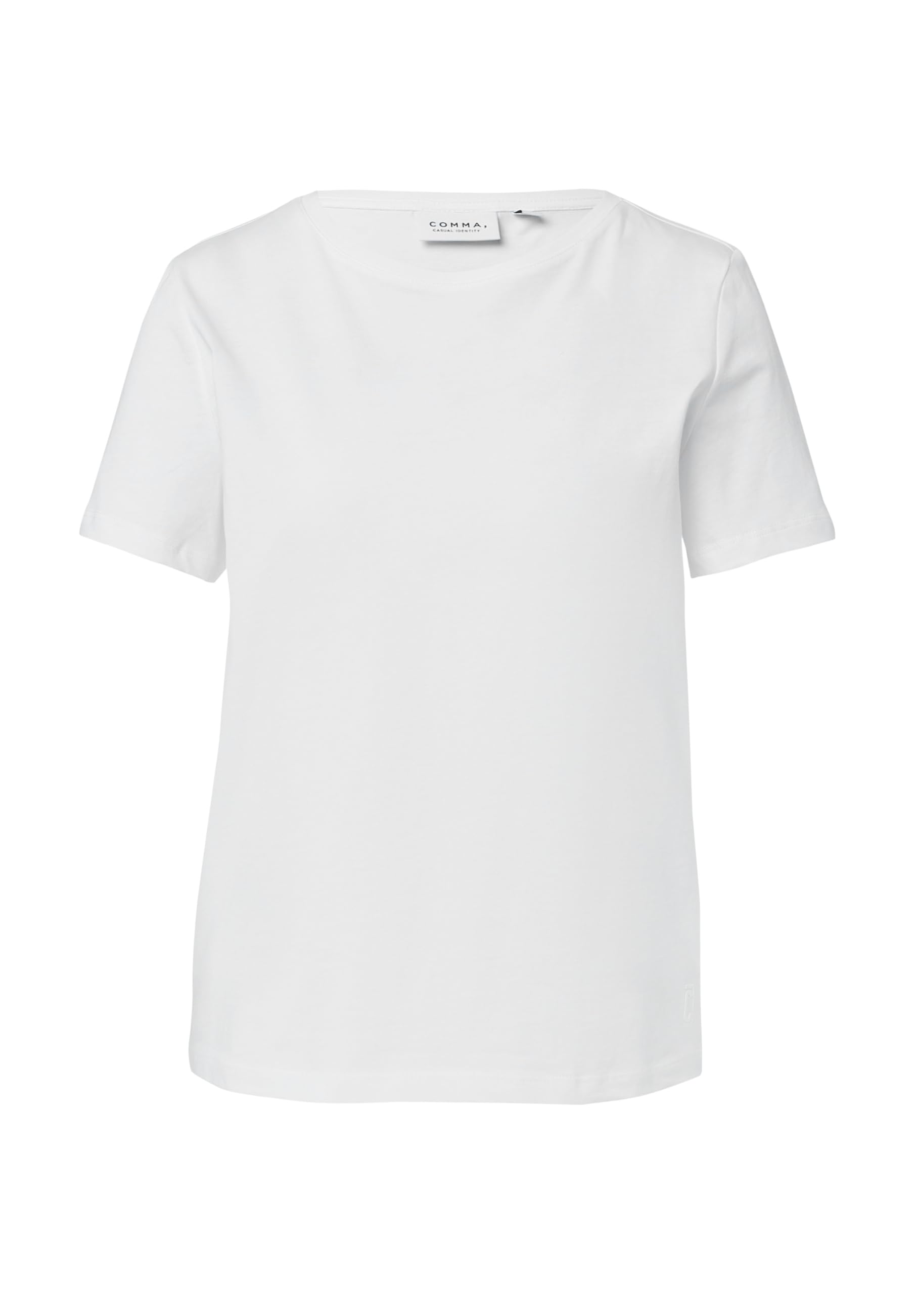comma-t-shirt-baumwolle-logo-print-wei-gr-38 image 3