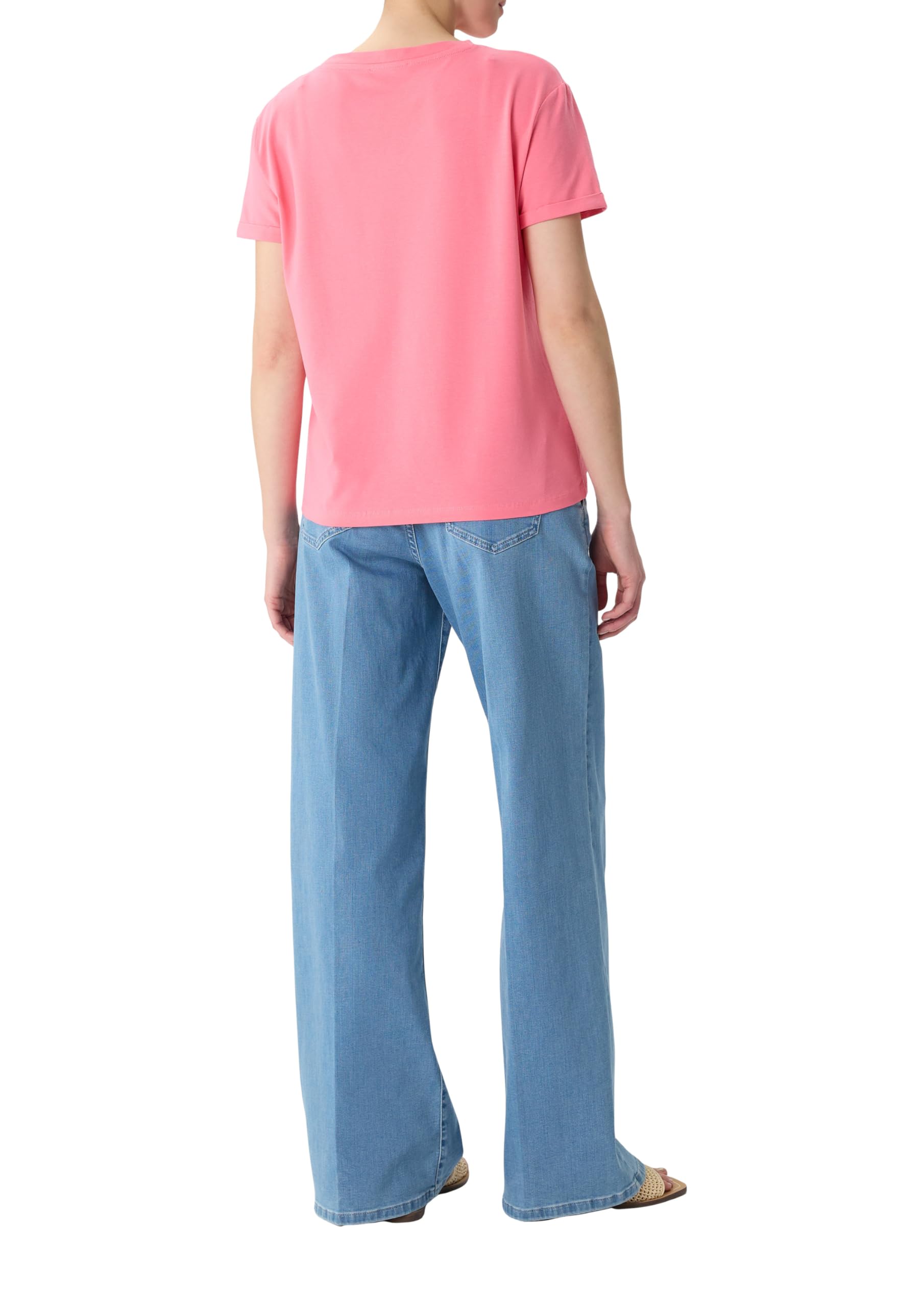 comma-t-shirt-relaxed-fit-v-ausschnitt-logo-stickerei image 2